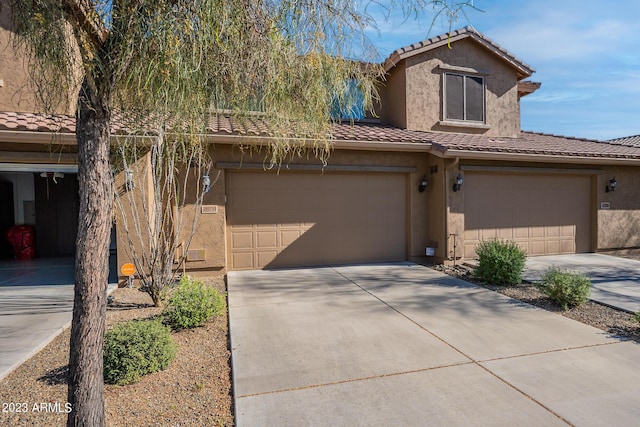 view of front of house featuring a garage