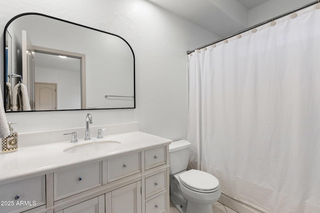 2533 W Novak Way, Phoenix, AZ 85041 - full bathroom with toilet, vanity, and a shower with curtain