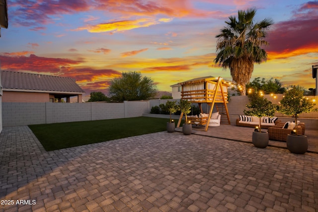 2533 W Novak Way, Phoenix, AZ 85041 - view of patio / terrace with an outdoor hangout area