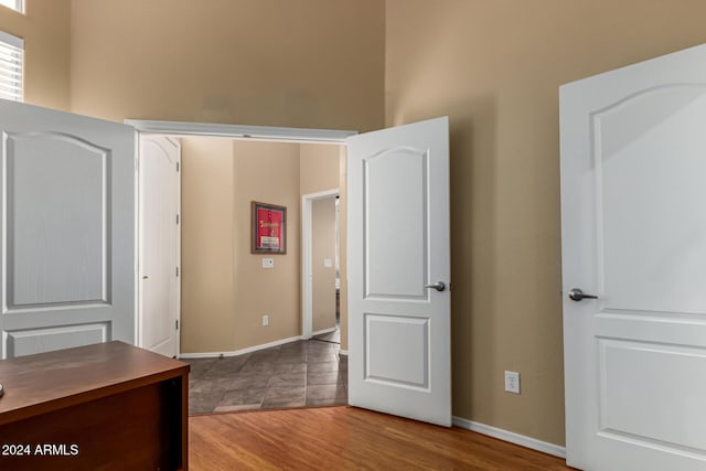 interior space featuring hardwood / wood-style floors