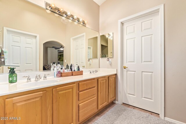 7031 S 32nd Pl, Phoenix, AZ 85042 - full bath with double vanity and tile patterned flooring