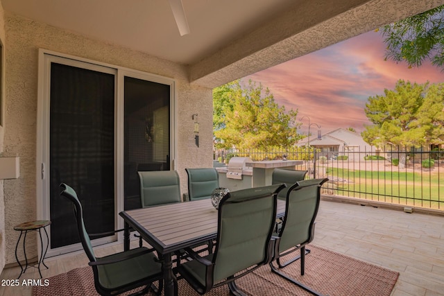 7031 S 32nd Pl, Phoenix, AZ 85042 - view of patio / terrace with outdoor dining area