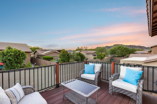 2728 W Adventure Dr, Anthem, AZ 85086 - wooden terrace featuring a residential view