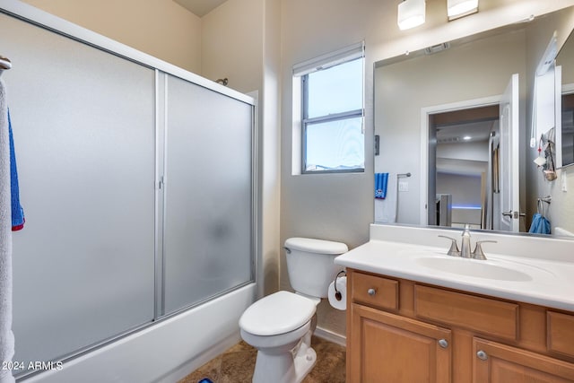 2728 W Adventure Dr, Anthem, AZ 85086 - full bathroom featuring vanity and shower / bath combination with glass door