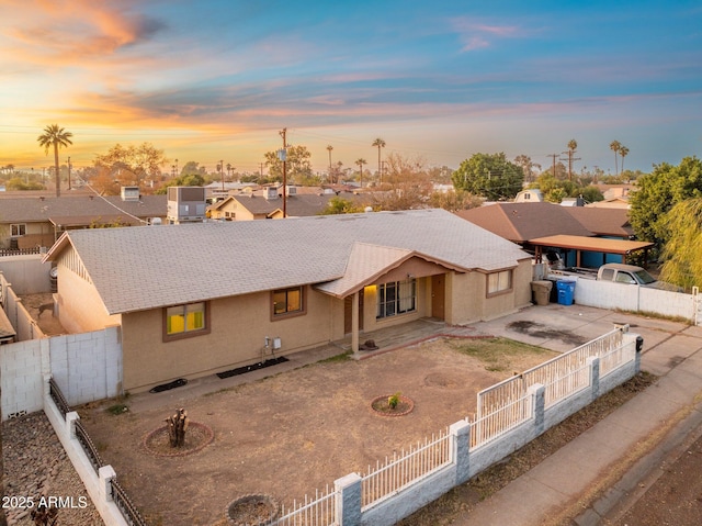 view of ranch-style home