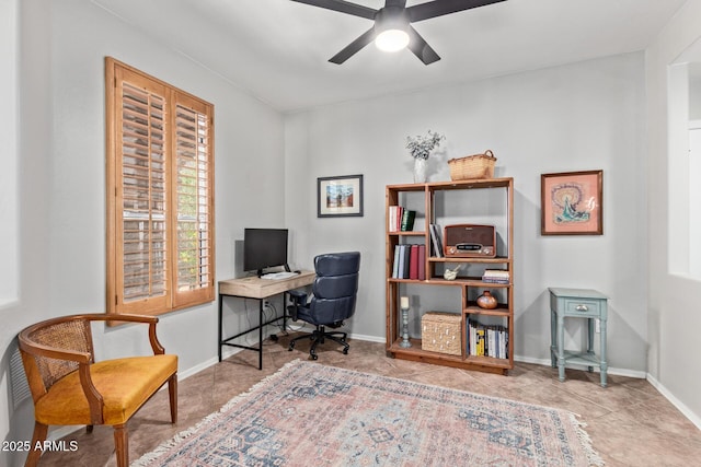 13420 W Berridge Ln, Litchfield Park, AZ 85340 - office space featuring ceiling fan and baseboards