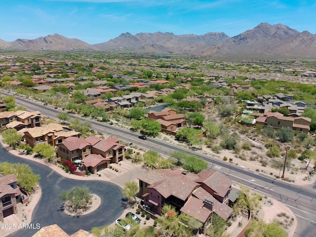 17665 N 93rd Way, Scottsdale, AZ 85255 - aerial view of residential area featuring a mountain backdrop