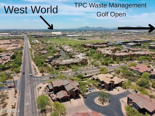 17665 N 93rd Way, Scottsdale, AZ 85255 - aerial perspective of suburban area with a mountainous background