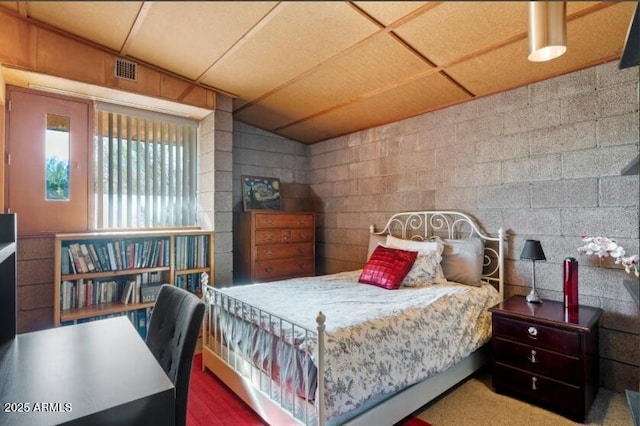 25232 N Horseshoe Trl, Scottsdale, AZ 85255 - bedroom with concrete block wall