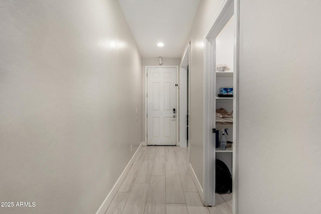 3715 S 57th Ln, Phoenix, AZ 85043 - corridor with wood tiled floors and recessed lighting