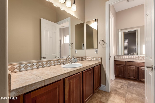 bathroom featuring vanity