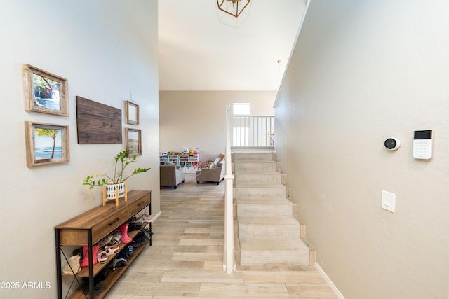 2224 W Olive Way, Chandler, AZ 85248 - stairway featuring wood finished floors and baseboards