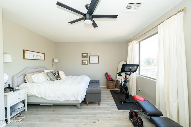 2224 W Olive Way, Chandler, AZ 85248 - bedroom featuring light wood-type flooring and a ceiling fan