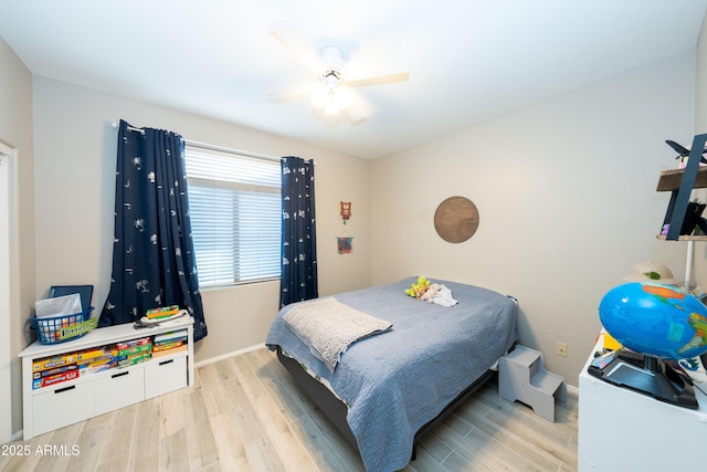 2224 W Olive Way, Chandler, AZ 85248 - bedroom featuring light wood finished floors, baseboards, and a ceiling fan