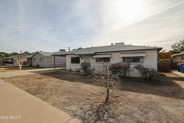 view of ranch-style house