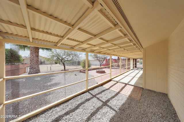 view of patio with fence