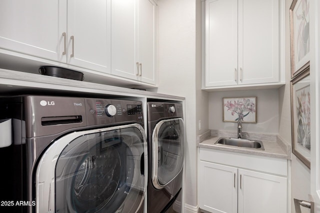 2605 S Quaintance St, Gilbert, AZ 85295 - washroom featuring independent washer and dryer and cabinet space