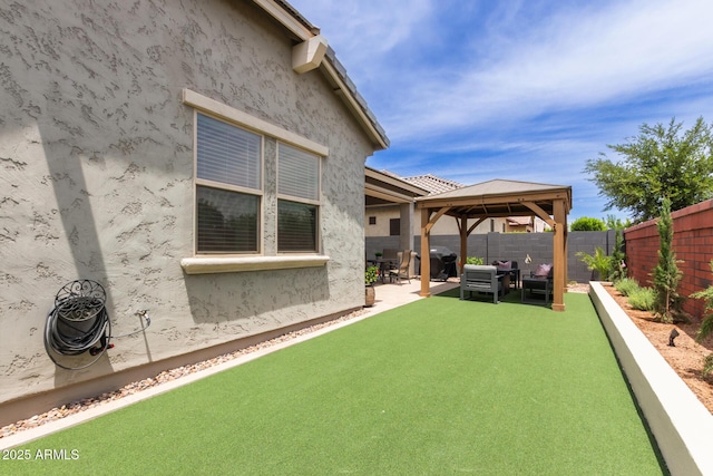2605 S Quaintance St, Gilbert, AZ 85295 - fenced backyard with a gazebo and a patio