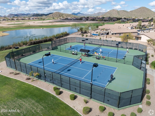 291 E Canyon Rock Rd, San Tan Valley, AZ 85143 - drone / aerial view featuring a water and mountain view
