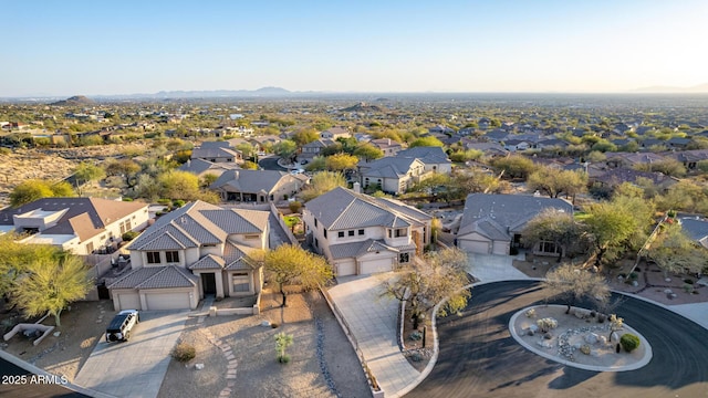 bird's eye view featuring a residential view