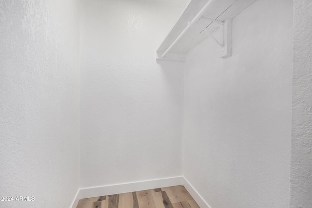 spacious closet with wood-type flooring