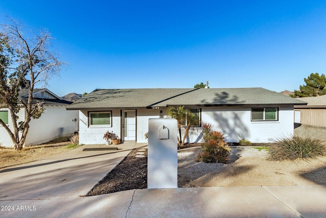 view of ranch-style house