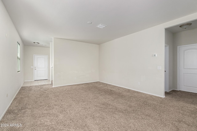 view of carpeted empty room