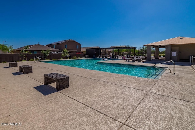 17373 W Jessie Ln, Surprise, AZ 85387 - community pool featuring a patio, a pergola, and a gazebo