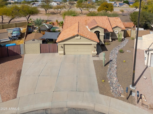 birds eye view of property