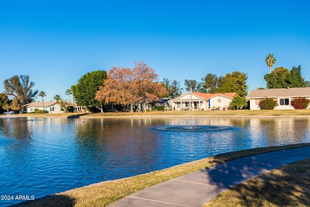 property view of water