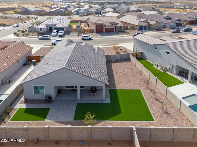 birds eye view of property featuring a residential view