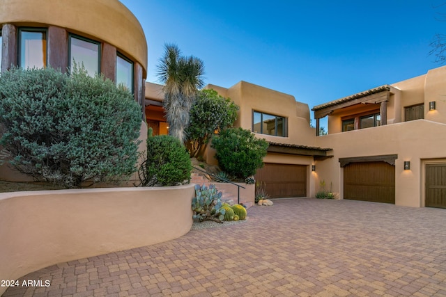 view of front of house featuring a garage