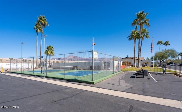 view of tennis court