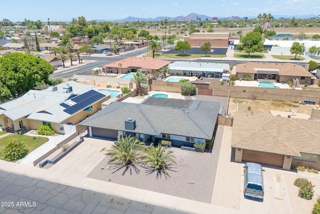310 E Fremont Dr, Tempe, AZ 85282 - aerial view of residential area with a pool area and mountains