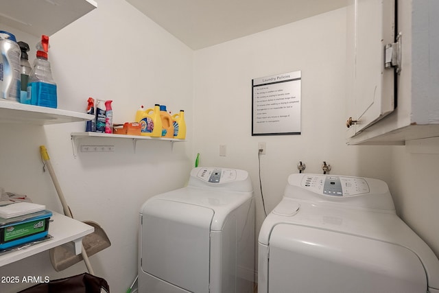 310 E Fremont Dr, Tempe, AZ 85282 - washroom with cabinet space and washer and clothes dryer