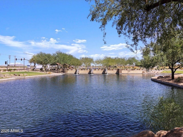 view of water feature