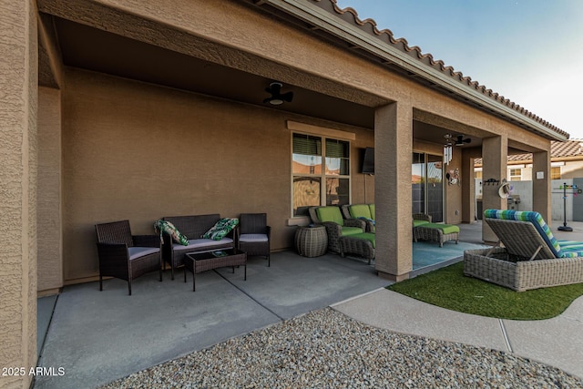 16077 W Anasazi St, Goodyear, AZ 85338 - view of patio featuring an outdoor hangout area