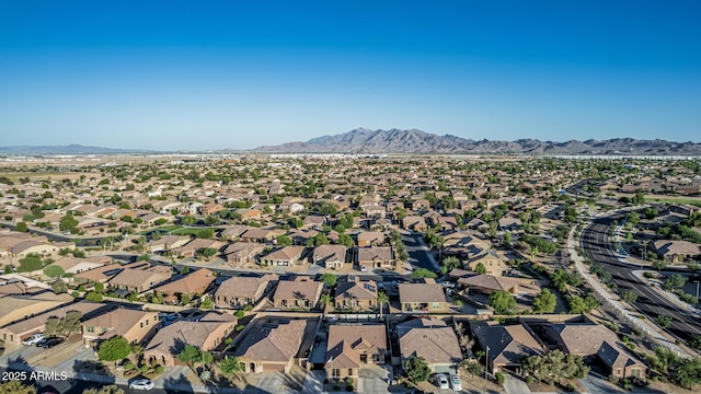 16077 W Anasazi St, Goodyear, AZ 85338 - aerial view of property's location with a mountainous background and nearby suburban area
