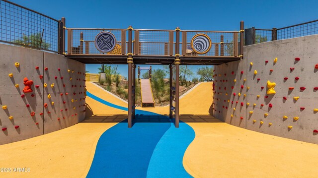 view of jungle gym