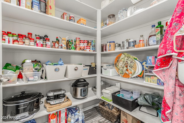 view of pantry