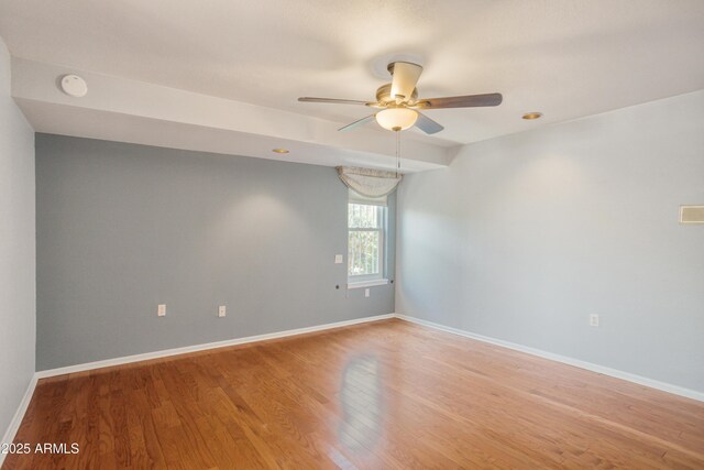 2001 Golf Links Rd, Sierra Vista, AZ 85635 - spare room with ceiling fan, light wood-type flooring, and baseboards