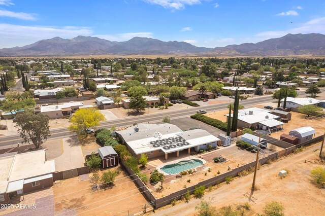 2001 Golf Links Rd, Sierra Vista, AZ 85635 - aerial view of residential area with a mountainous background and a pool