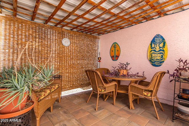 view of dining room