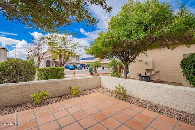 view of patio featuring central AC