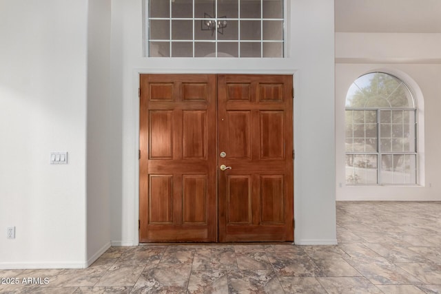 entrance foyer with baseboards