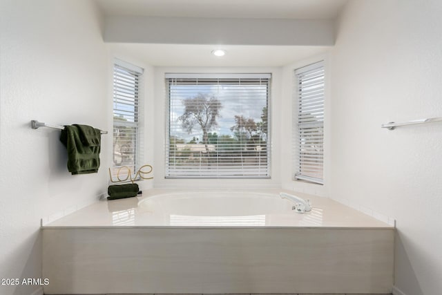 full bathroom featuring a bath