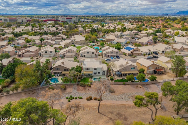 aerial view featuring a residential view