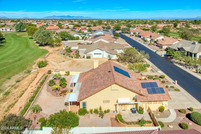 bird's eye view featuring a residential view