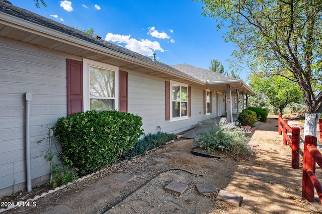 view of side of property