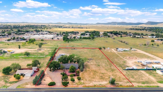 1120 N Rd 1 E, Chino Valley, AZ 86323 - view of rural area featuring property parcel outlined and mountains